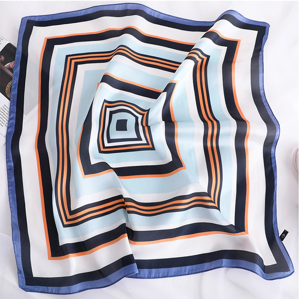 

New Small Square Silk Scarves Women's Versatile Spring And Autumn Professional Wear Accessories Scarves And Neckbands