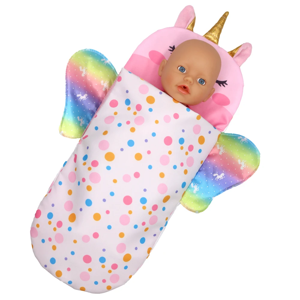 Новый спальный мешок и маска для глаз подходит моей маленькой куклы 32 см