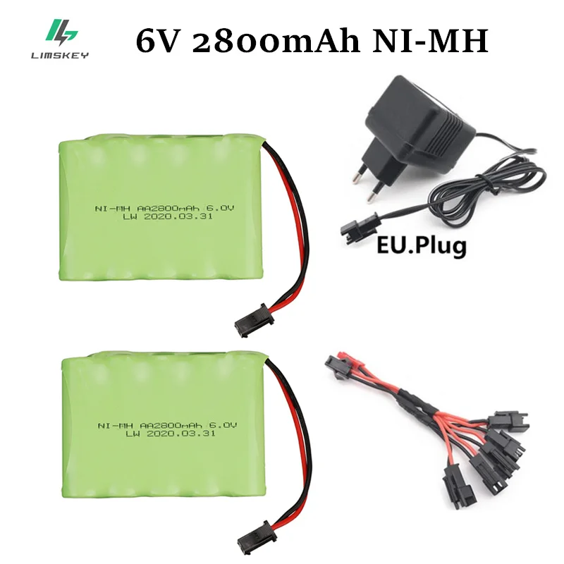 Обновление 6v 2800mah NiMH батарея зарядное устройство наборы для Rc игрушки автомобили