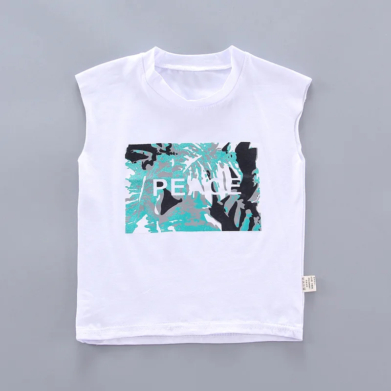 Fashion Boys Clothes Toddler Baby Girls Sleeveless Clothing Sets Printed Top Sport Shorts Infant Children Holiday Outfits 1-5 Y |