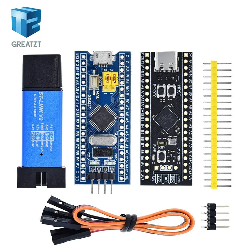 Original ST-LINK V2 Simulator Download Programmierer Original STM32F103C8T6 STM32 Minimum System Development Board STM32F401 / 411 – Detail 3