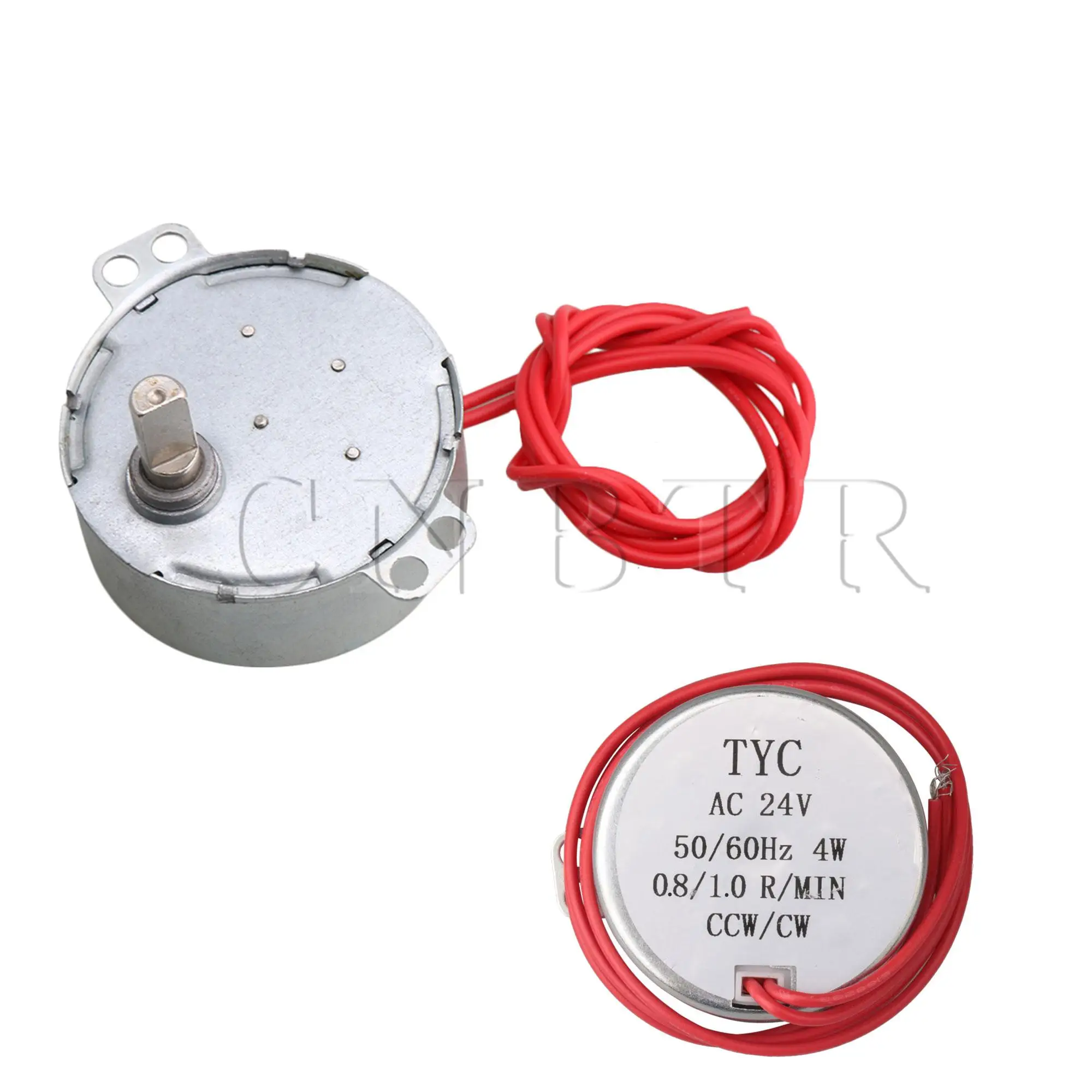 CNBTR Серебряный AC24V TYC-50 вращающийся плоский Вал синхронный двигатель 0 9-1 об/мин