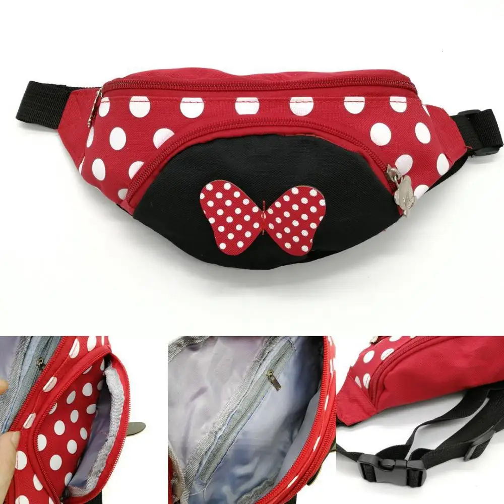 Детские уличные спортивные Поясные Сумки Disney с Микки для мальчиков и девочек