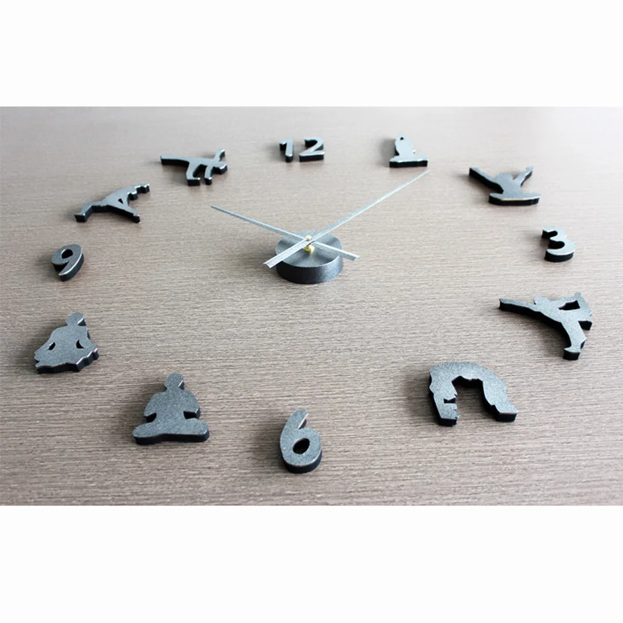 DIY настенные часы современный дизайн декоративный спальня металлические 3D