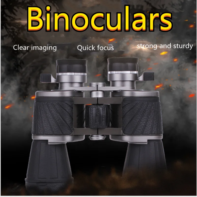 

Binoculars 10x50 long distance 1000m high-definition telescope optical glass lens hunting motion range low light night vision