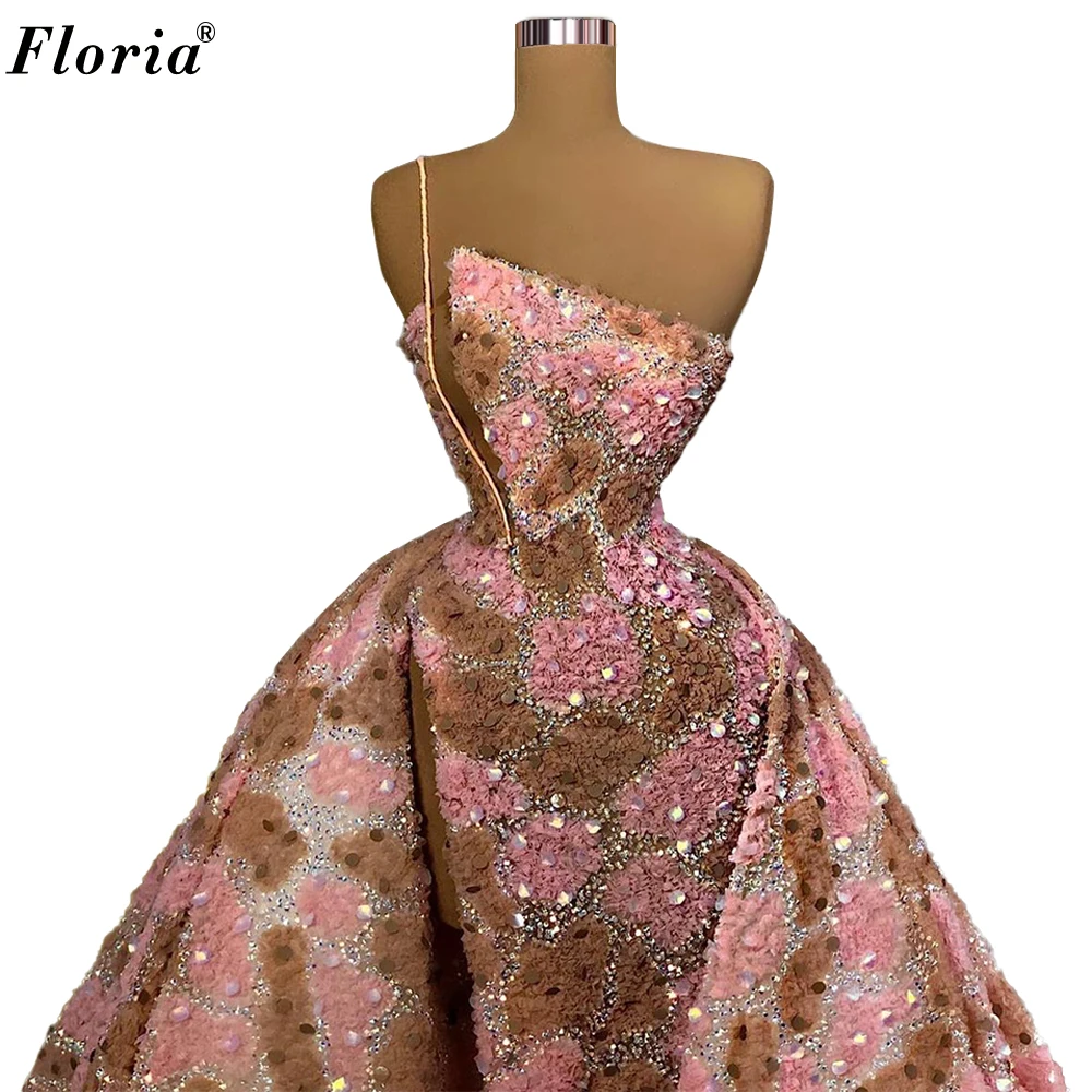 4 Designs Fairy Evening Dresses Mermaid Heavy Handmade Evening Gowns For Women Haute Couture Formal Prom Party Dresses Vestidos