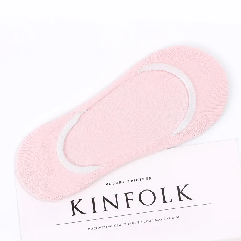 2019 модные силиконовые женские носки карамельных цветов невидимые в стиле