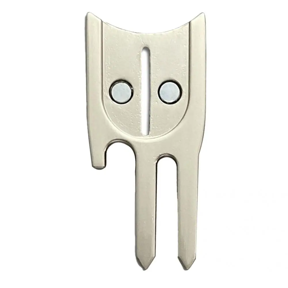 

Golf Divot Tool Anti-oxidation Multi-functional 6-in-1 Putt Alignment Aid Bottle Opener Crack Cleaner Divot Tool for Outdoor