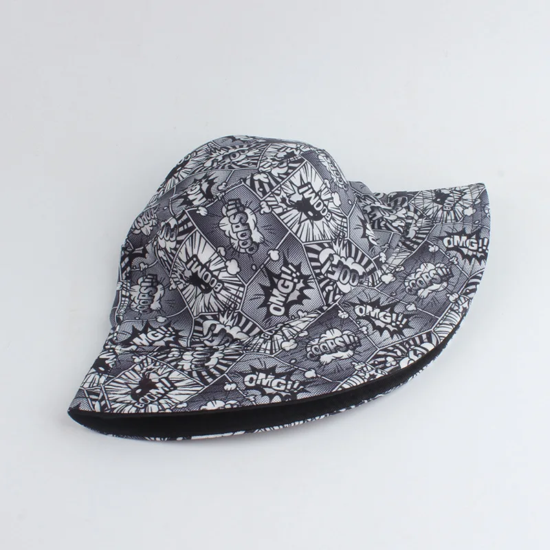 

Bucket Hat Women Men Black Reversible Summer Sun Beach UV Protection Breathable Cap Outdoor Holiday Accessory For Teenagers