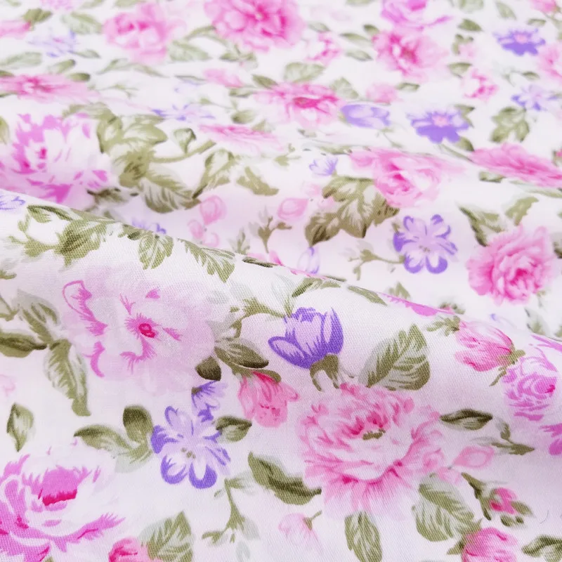 flower Buulqo цветок хлопок саржевая ткань дети хлопок Лоскутная Ткань DIY шитье стеганое жир четверти материал для ребенка и ребенка - Цвет: flower