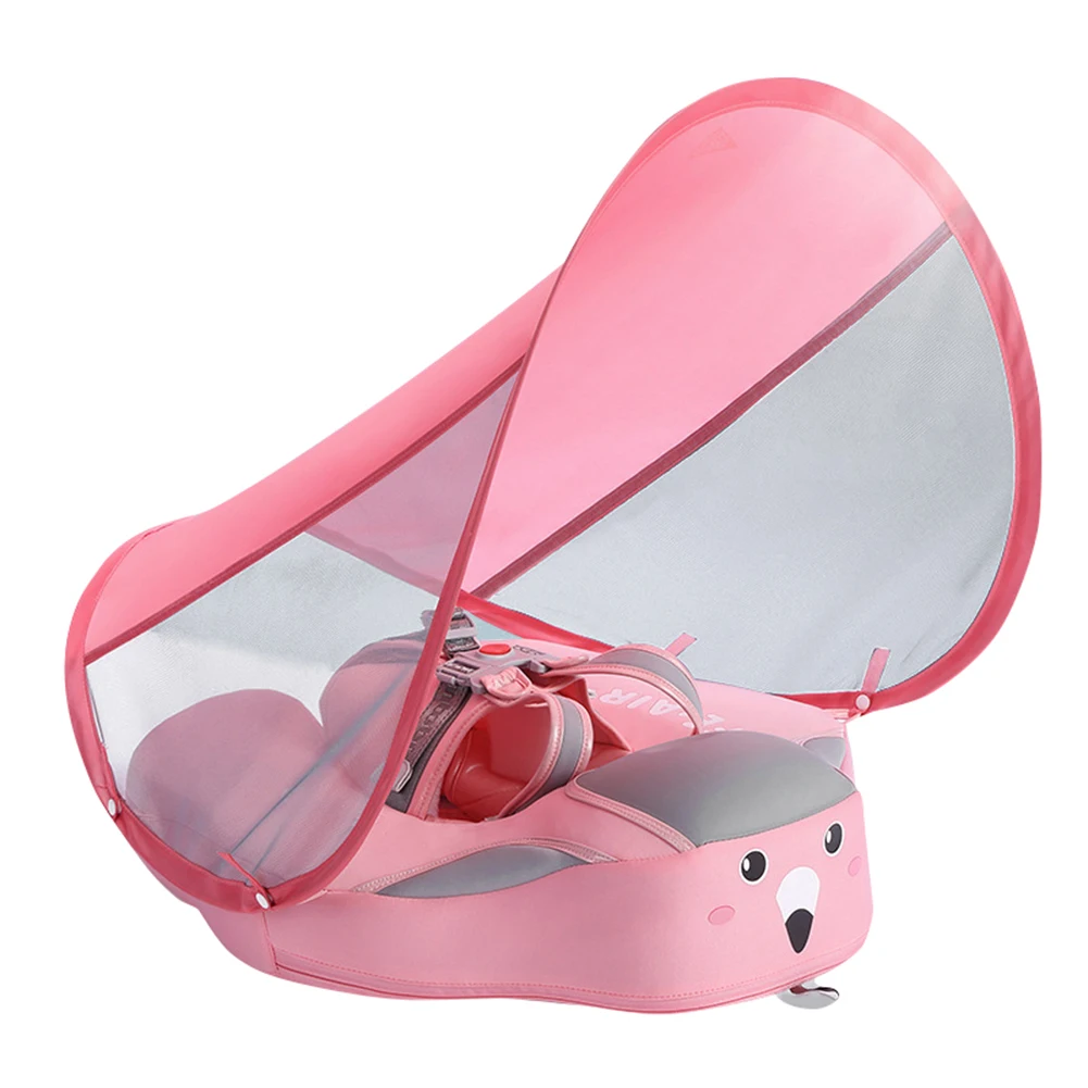 

2020 Baby Swim Float Non Inflatable Swim Ring Swimming Safety Bathtub Pool Training Aid with Sunshade