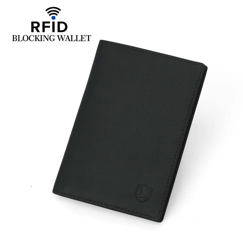 RFID Blocking Passport Wallet Genuine Real Leather Cover Credit Bank ID Card Case Holder Ticket Organizer Men Male | Багаж и сумки