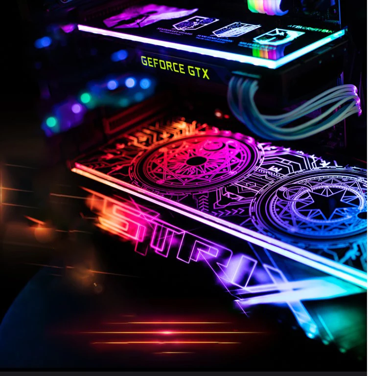 case side gpu backplate panel chassis light board for pc decoration customization 5v argb 12v rgb molex colorful mod diy free global shipping