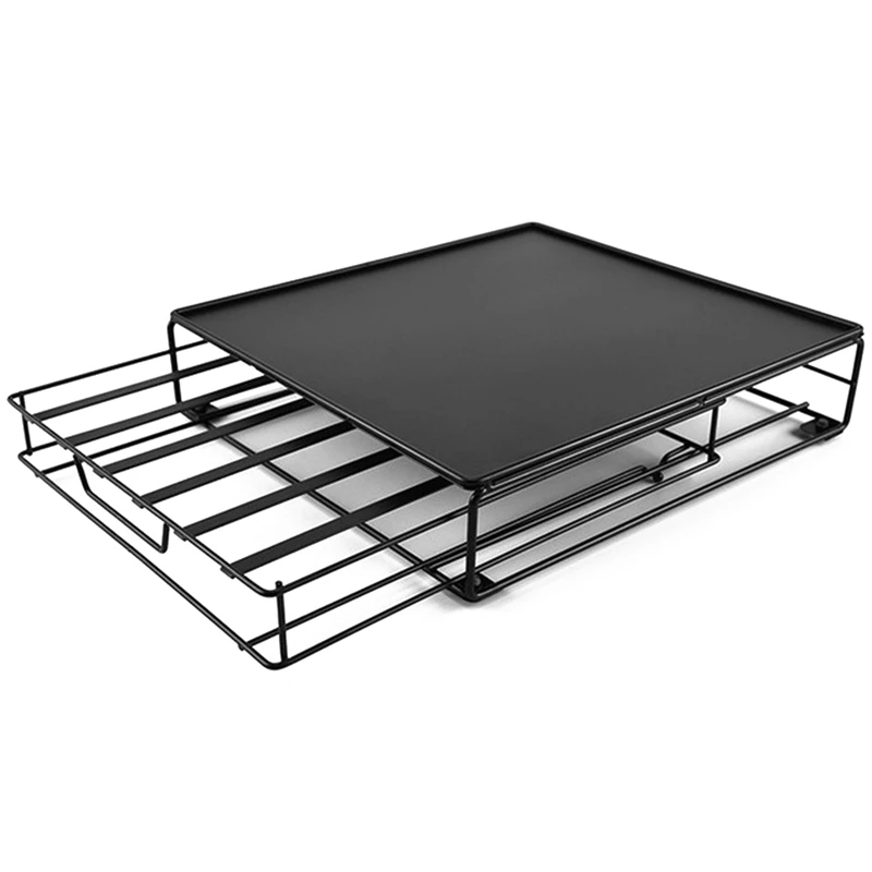 

Полка для хранения капсул, антикоррозийный держатель для кофе, ящик для хранения, кованый железный держатель для кофейных капсул, домашняя ...