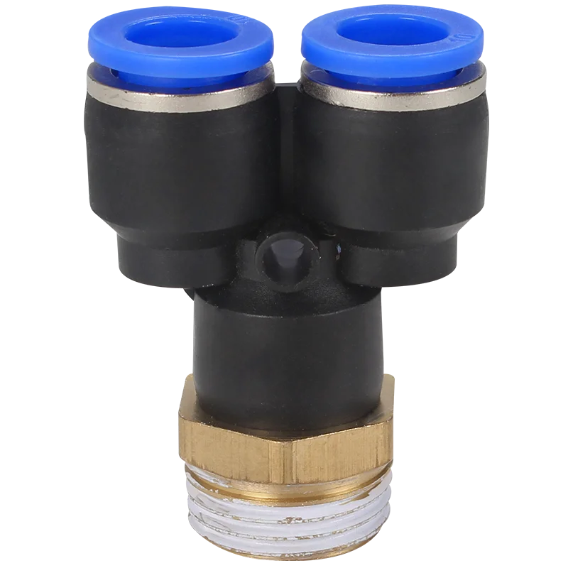 

10PCS Pneumatic quick plug connector PX4-M5 Y-type three-way thread PX6-01 PX8-02 PX10-03 PX12-04 Pneumatic Components 4-12mm