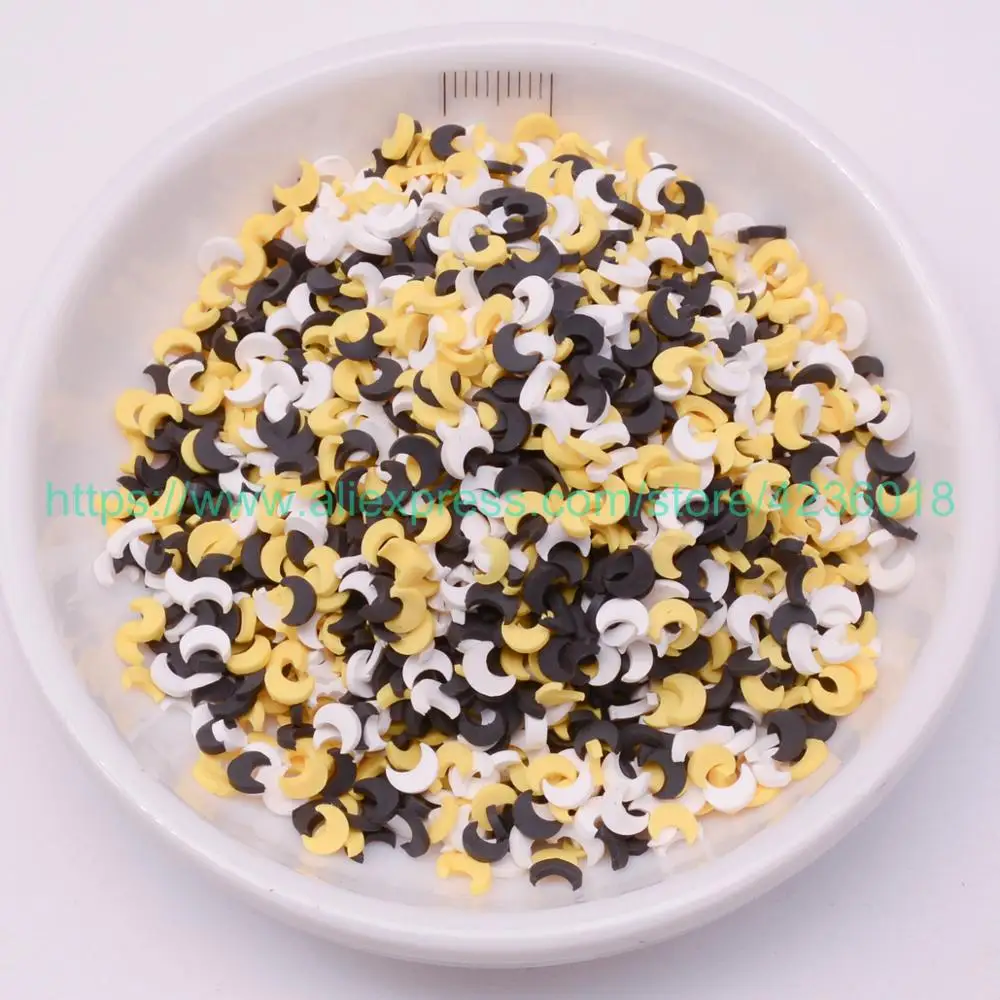 65 г поддельные пирожные Форма Луны цветная Полимерная глина ломтики