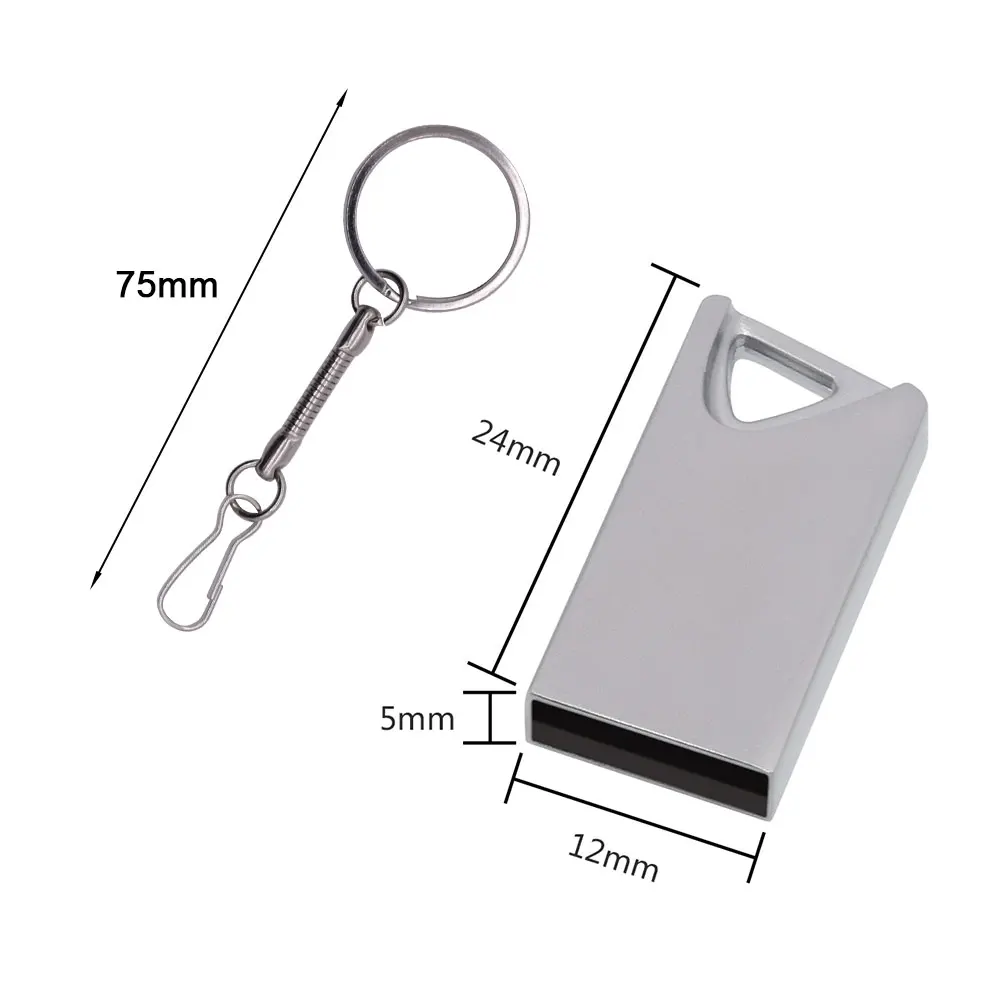 

10pcs/lot Personalize Logo USB Flash Drive 32GB Metal USB 2.0 Pen Drive 64GB 16gb 8gb Pendrive Flash Drive Memory Stick for Gift