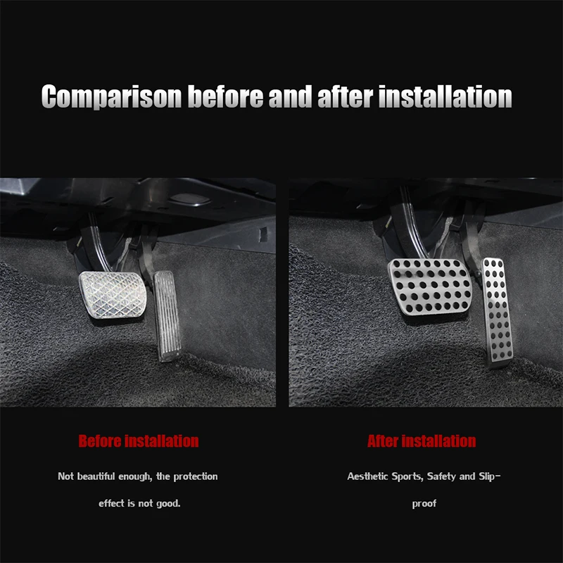 Для Mercedes Benz W124 W202 W203 W140 W208 W210 W211 W220 R170 R171 R Class Нескользящие тормозные ножные педали