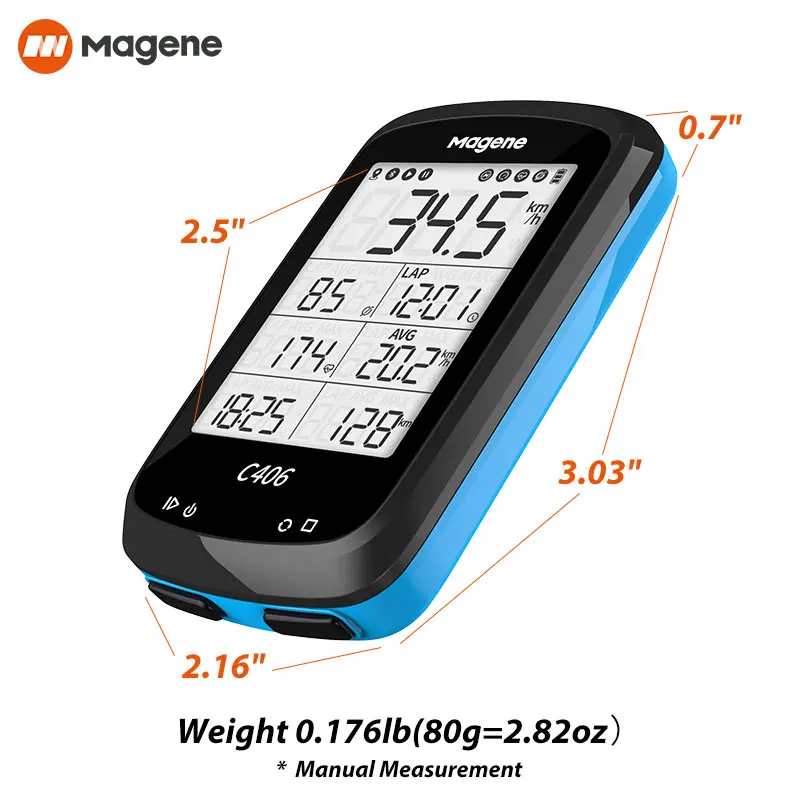 Компьютер велосипедный Magene C406 GPS беспроводной умный Спидометр дорожный MTB