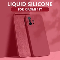 original square liquid silicone case for redmi note 11 pro note 10 9 shockproof lens protect cover mi 11t 10t pro mi poco x3 nfc