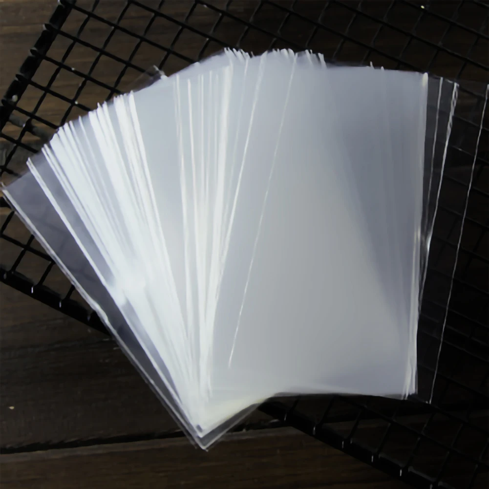 100 шт. пакеты для бисквитов Плоский прозрачный пакет конфет закусок леденцов