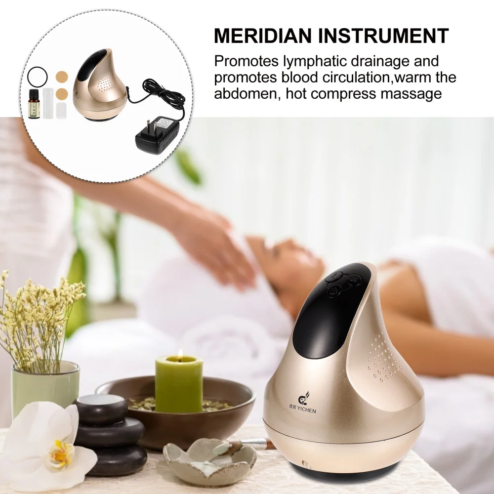 

1 Set Electric Body Massager Scraping Instrument Machine Cupping (US Plug)