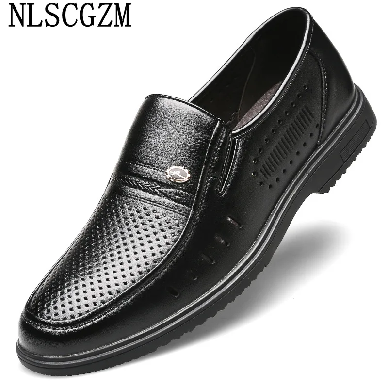 

Brown Loafers Men Dress Shoes Italian Black Leather Shoes Men Formal Business Shoes Men احذية رجالية رسمية Mocasines Mujer احذيه