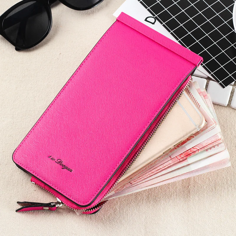 Новинка 2020 Женский кошелек длинный с поперечным узором отделением для карт