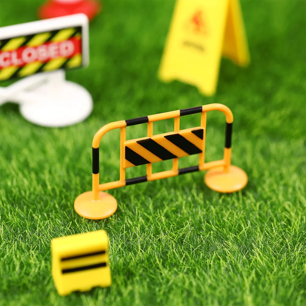 

TOYANDONA 1 Set Play Traffic Signs Street Road Signs Traffic Toys for Children Cognitive Play