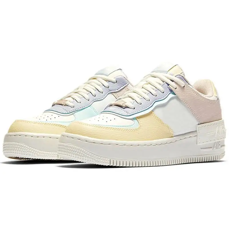 

Authentic Air 1 Shadow AF1 Low One Pale Ivory Pastel Sail Spruce Aura Women Skateboarding Shoes Sports Sneakers