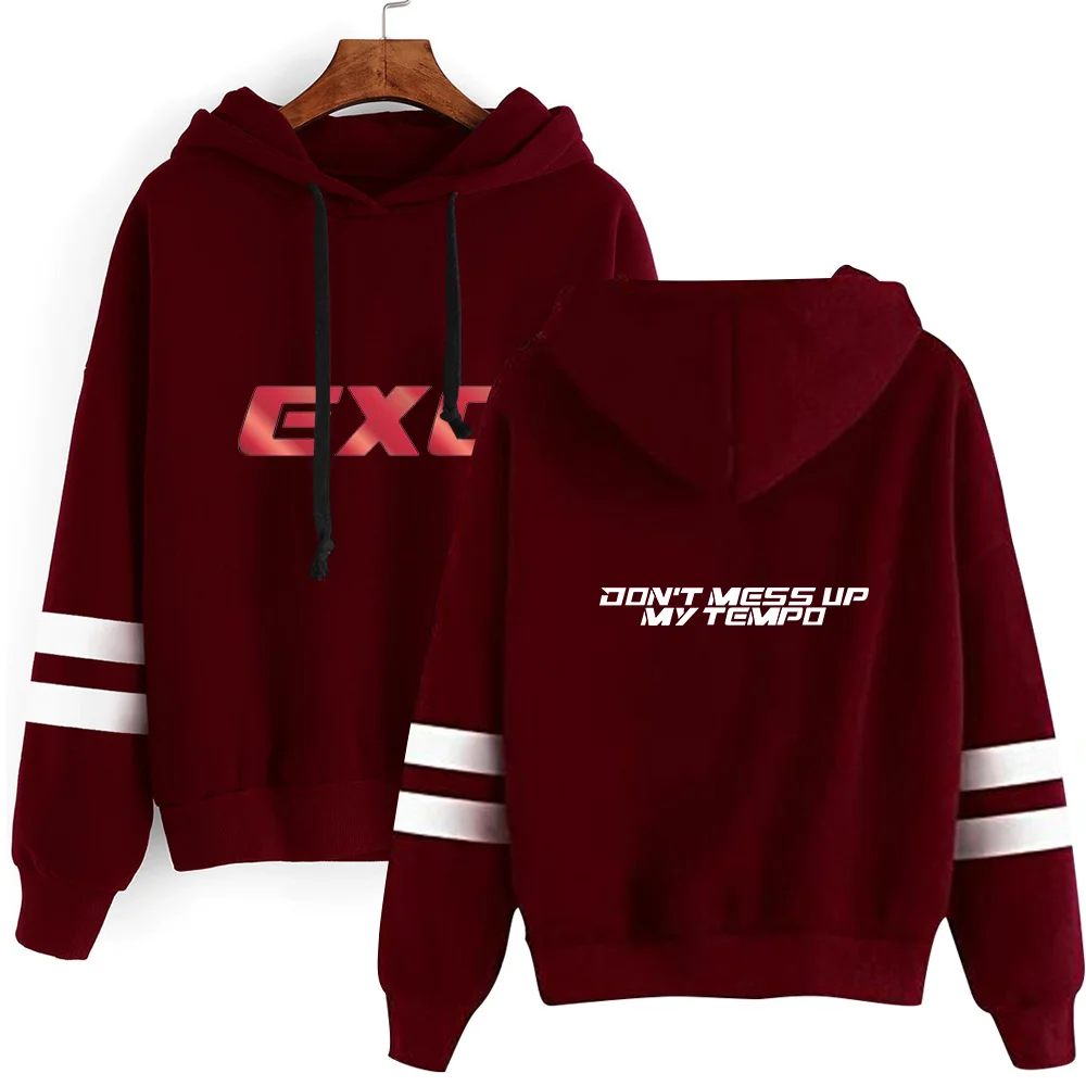 EXO толстовка с капюшоном эксклюзивные корейские толстовки с длинными рукавами женская модная повседневная зимняя теплая Кепка, толстовка S-2XL