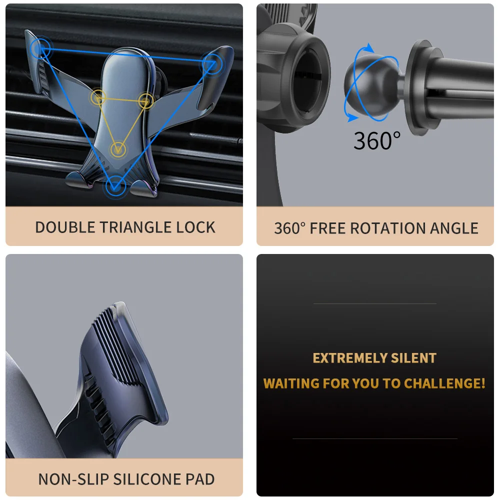 Автомобильный держатель для телефона универсальный вентиляционного отверстия