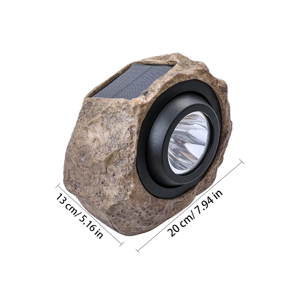 

Waterproof 4LED Solar Lamps High Simulation Stone Lamp Landscape Light Garden Lawn Decoration Outdoor Lighting Decor Stone Lamp
