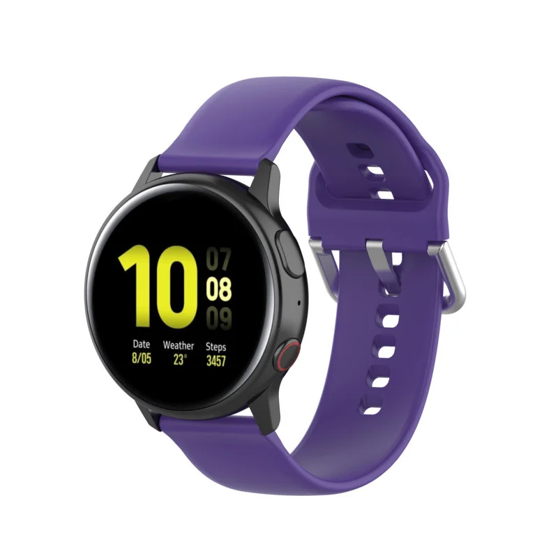 Сменный ремешок для часов Huawei Samsung Huami Fossil Ticwatch 20 мм 22 Модный мягкий силиконовый