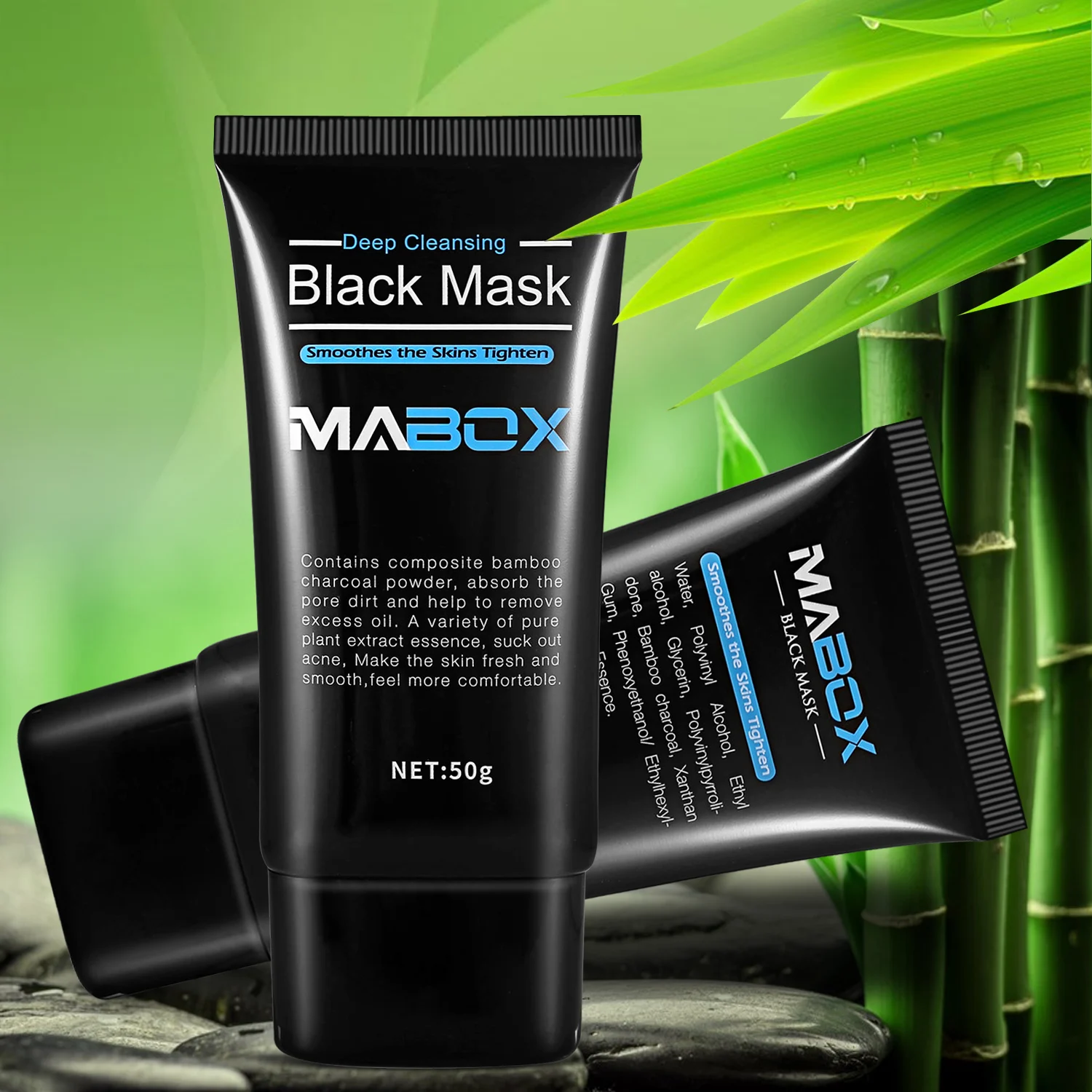 Маска Звездная блестящая отшелушивающая черная маска для лица средство удаления