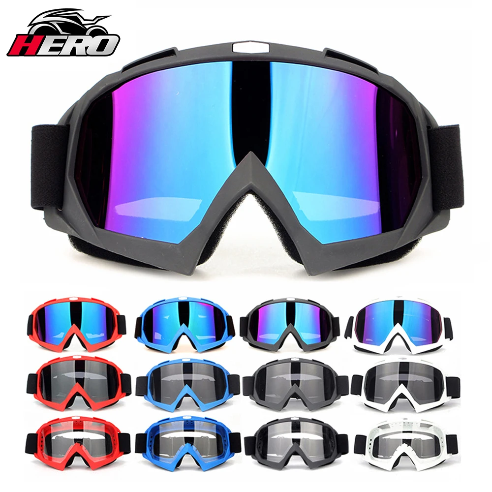 Motocross Glasses Men Women Motorcycle Goggles Moto Helmet Glasses Ski Motorbike MX Dirt Bike DH Downhill Windproof Eyewear