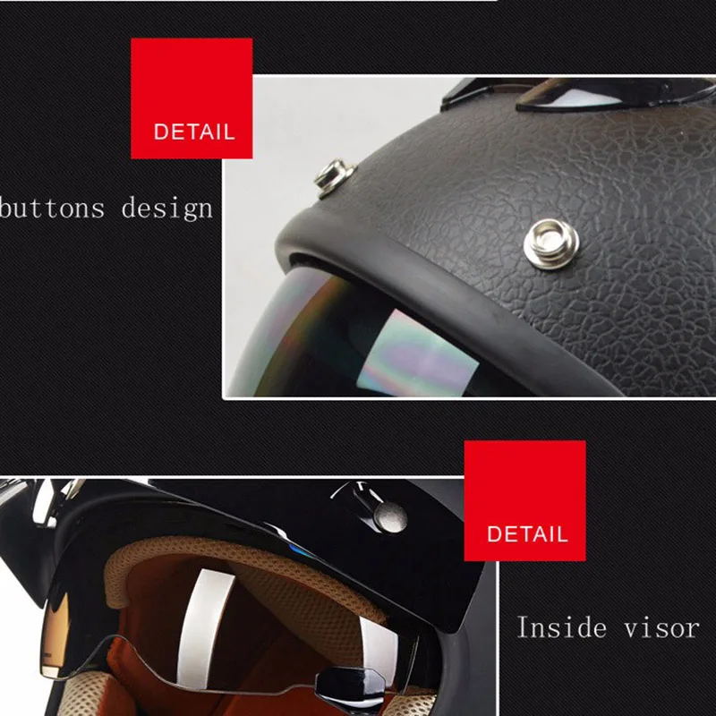 Винтажный мотоциклетный шлем в стиле ретро с открытым лицом|face helmet|vintage motorcycle