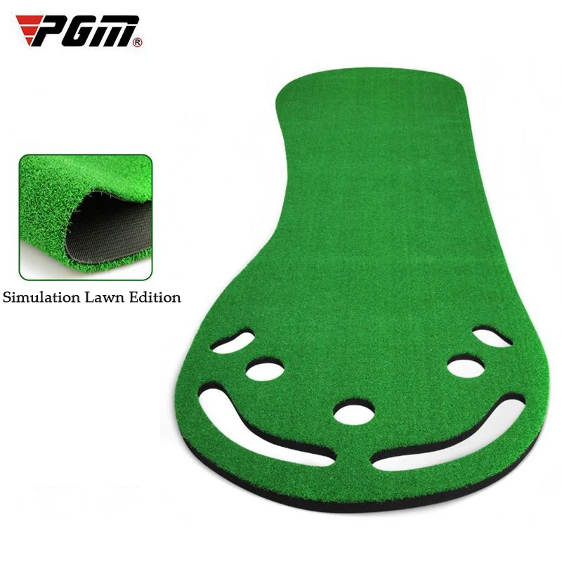 Send 6 Balls PGM Golf Lawn Edition Putting Trainer 93*300cm Indoor Home Office Mini Green Club Practice Carpet Portable Version