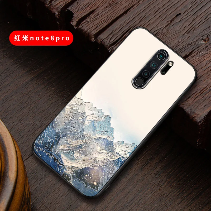 Чехол redminote8 с тиснением Винтажный чехол в японском и восточном стиле для Xiaomi Redmi