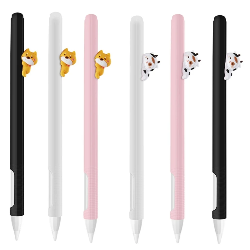 

27RA Cute Cat Silicone Protective Case Pouch Holder Nib Cover For Apple Pencil 2
