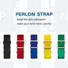 Штыревой разъем шириной 20 мм, многоцветный модный ремешок Perlon из импортного волокна, легко снимается, удобно сидит на запястье