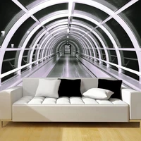 custom photo modern 3d architectural space creative wall painting living room sofa tv background decor picture mural wallpaper