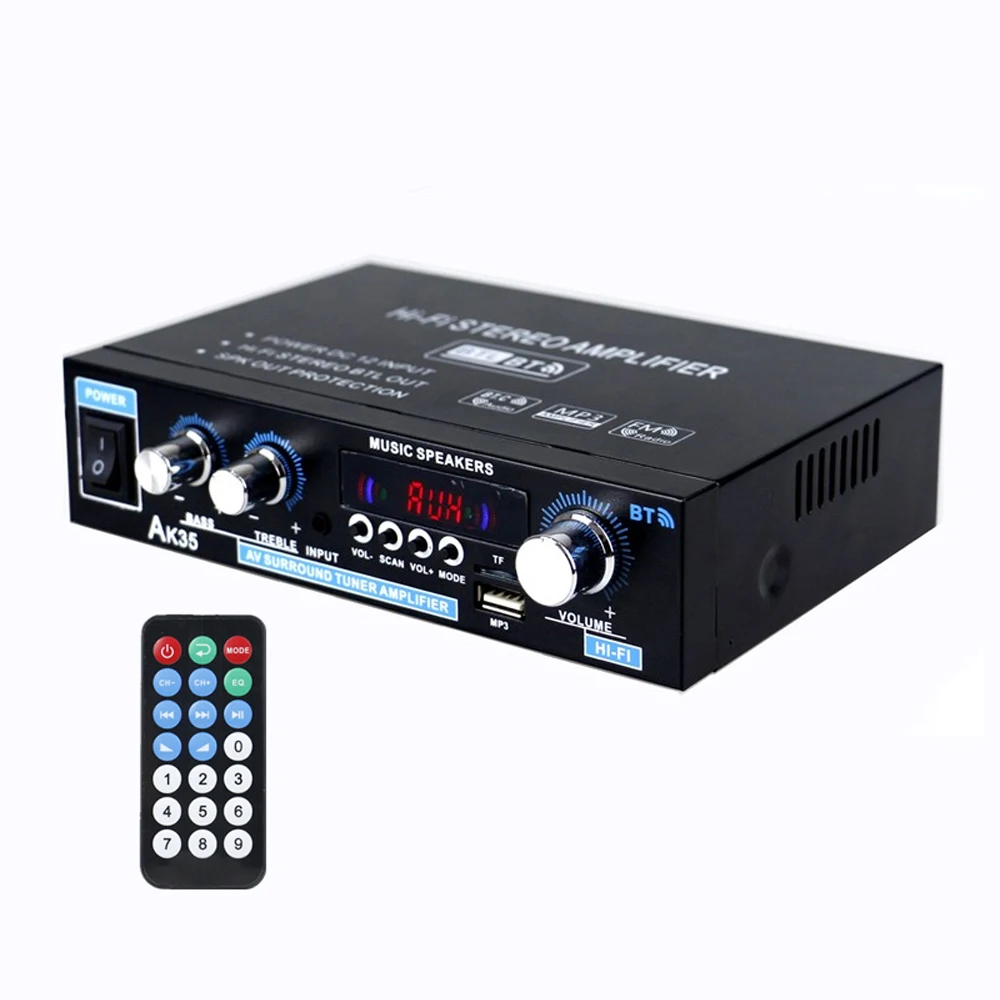 AK35 HIFI 2 канальный аудио усилитель мощности портативный звуковой динамик для