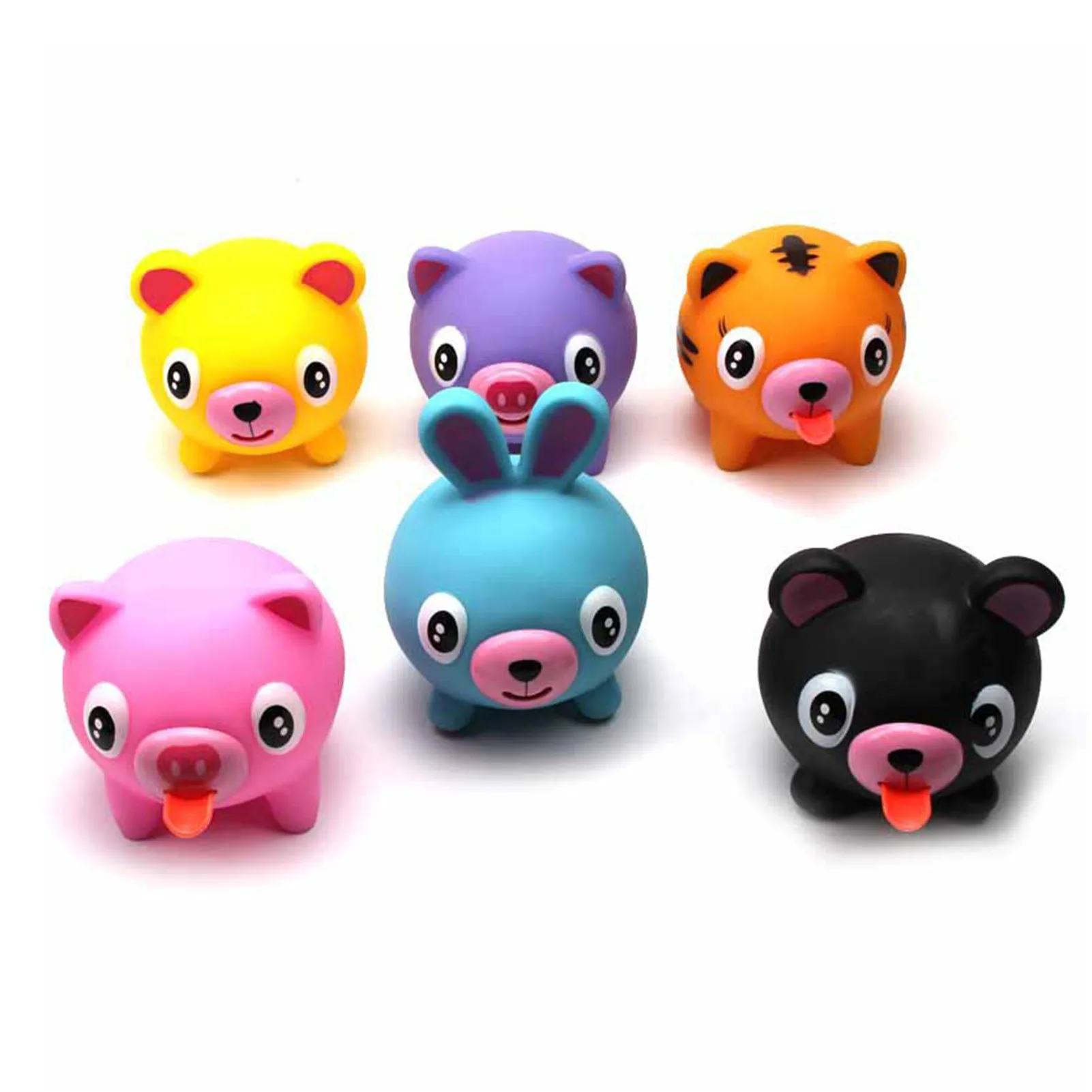 

Fidget Sensory Toy Creative Cute Animal Screaming Tongue Sticking Out Stress Reliever Toy Vocal Doll Decompression Squeeze Toy
