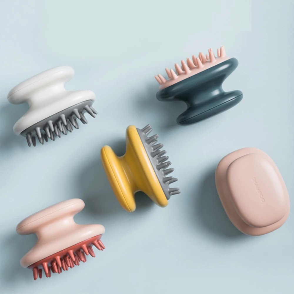 Силиконовая расческа для мытья волос J & массажер тела щетка массажа головы душа