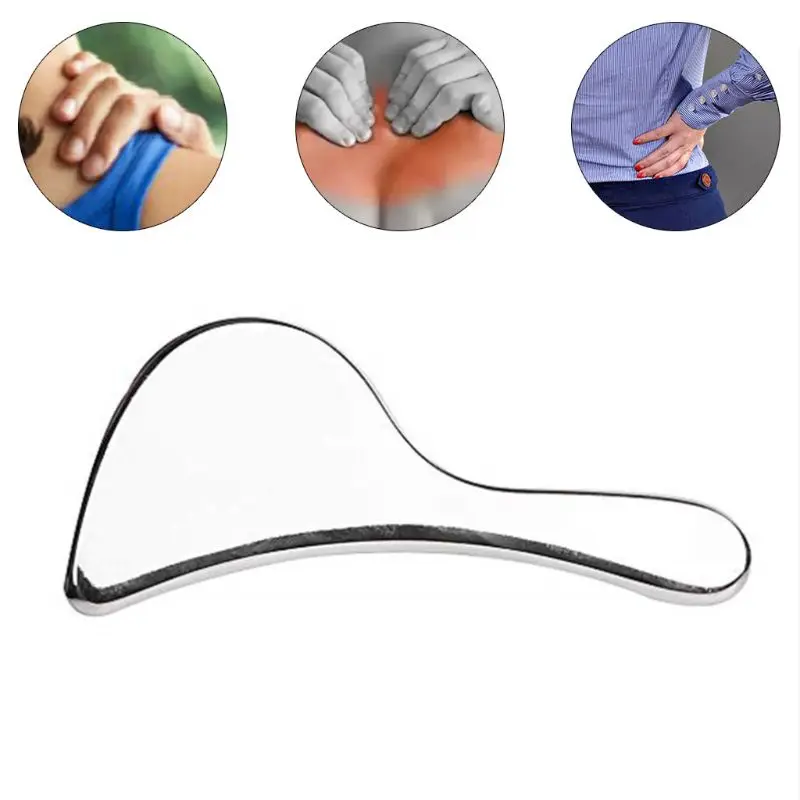 

Medical Grade Stainless Steel Gua Sha Massage Tool Soft Tissue Therapy Used for Back, Legs, Facial, Arms,Neck,Shoulder,Reduce