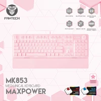 fantech 104 keys mk853 usb wired gaming mechanical keyboard notebook desktop tablet keyboard white backlit for keyboard gamers