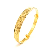 2022 african ethiopia dubai fashion gold color woman lucky cuff bracelet phoenix adjustable charm bangle girls party jewelry