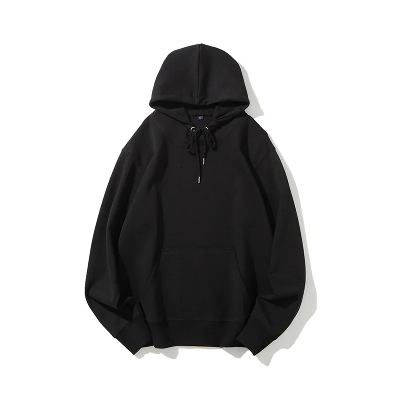

2020 pullover hooded sweater men's solid color hoodie sweater