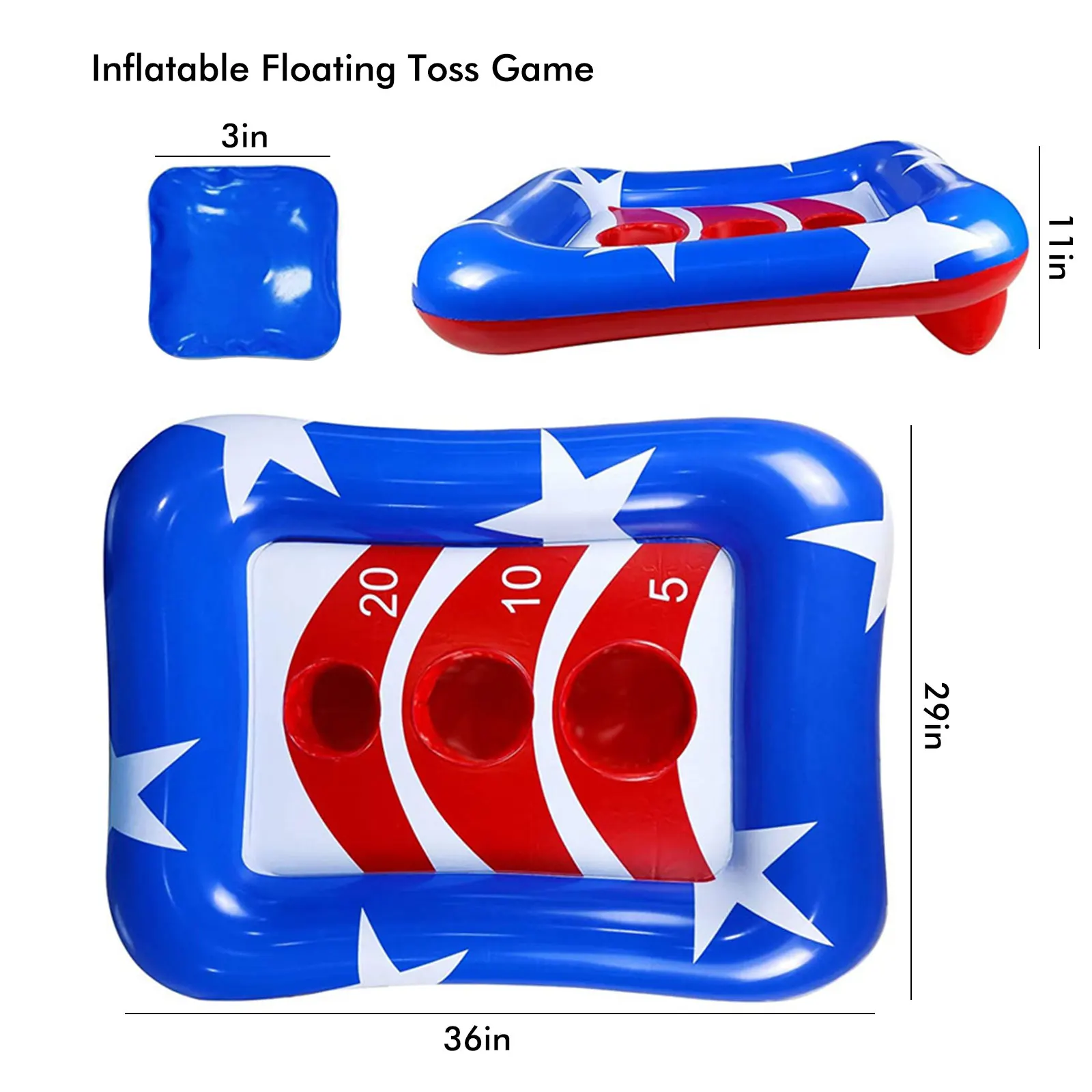 

Inflatable Pool Ring Toss Games Swimming Pool Toys Floating Toss Game For Kids Adults Summer Pool Party Water Outdoor Beach Toys